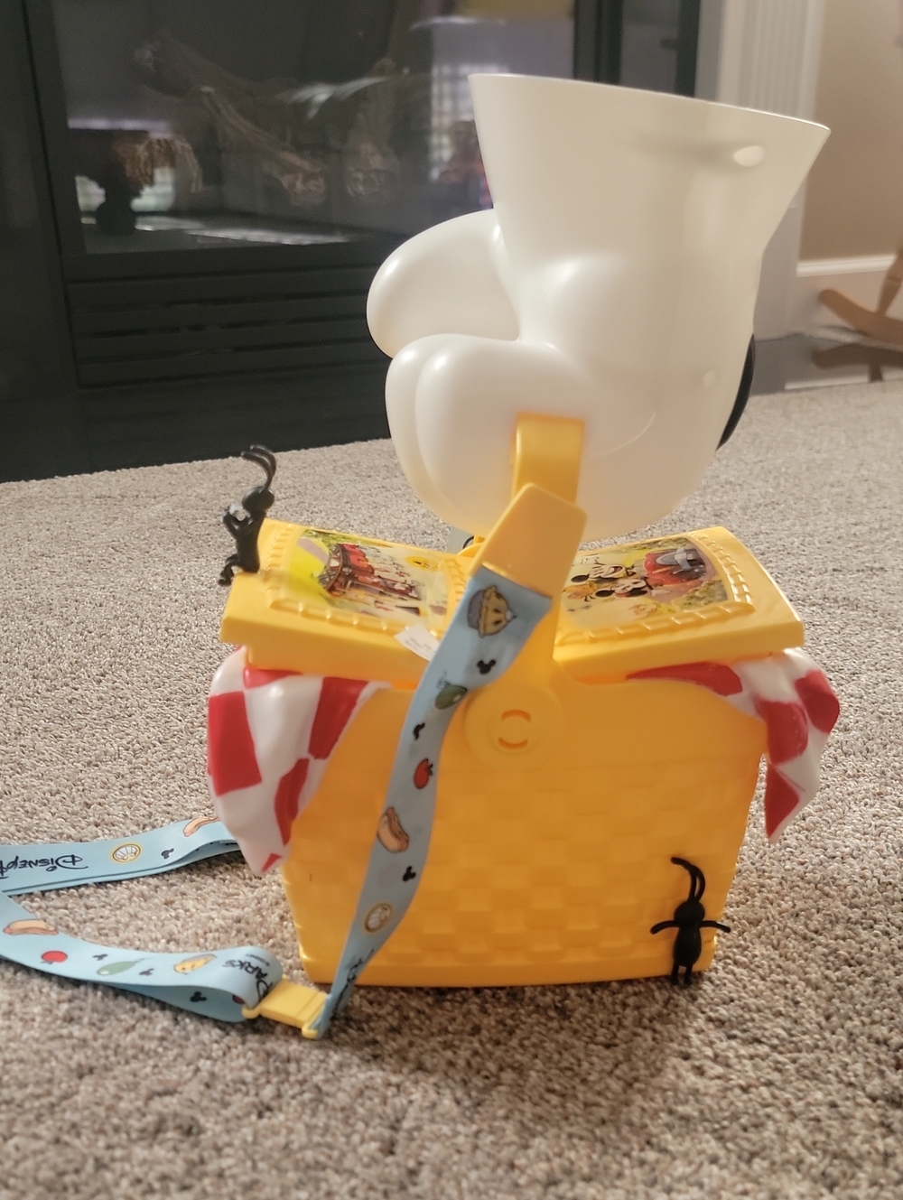 Disney Parks Mickey & Minnie's Runaway Railway Picnic Basket Popcorn Bucket